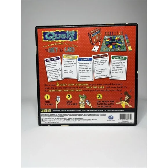 Quelf Board Game Unpredictable Party Game Obey The Card New Open Box - Picture 2 of 9